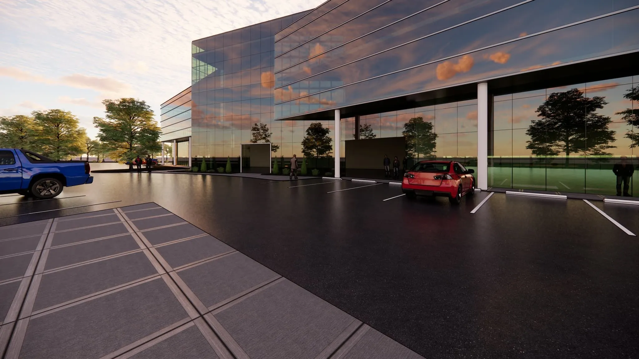 4-Story Melville 103,000 SF Commercial Office Facade Retrofit — Building Overview