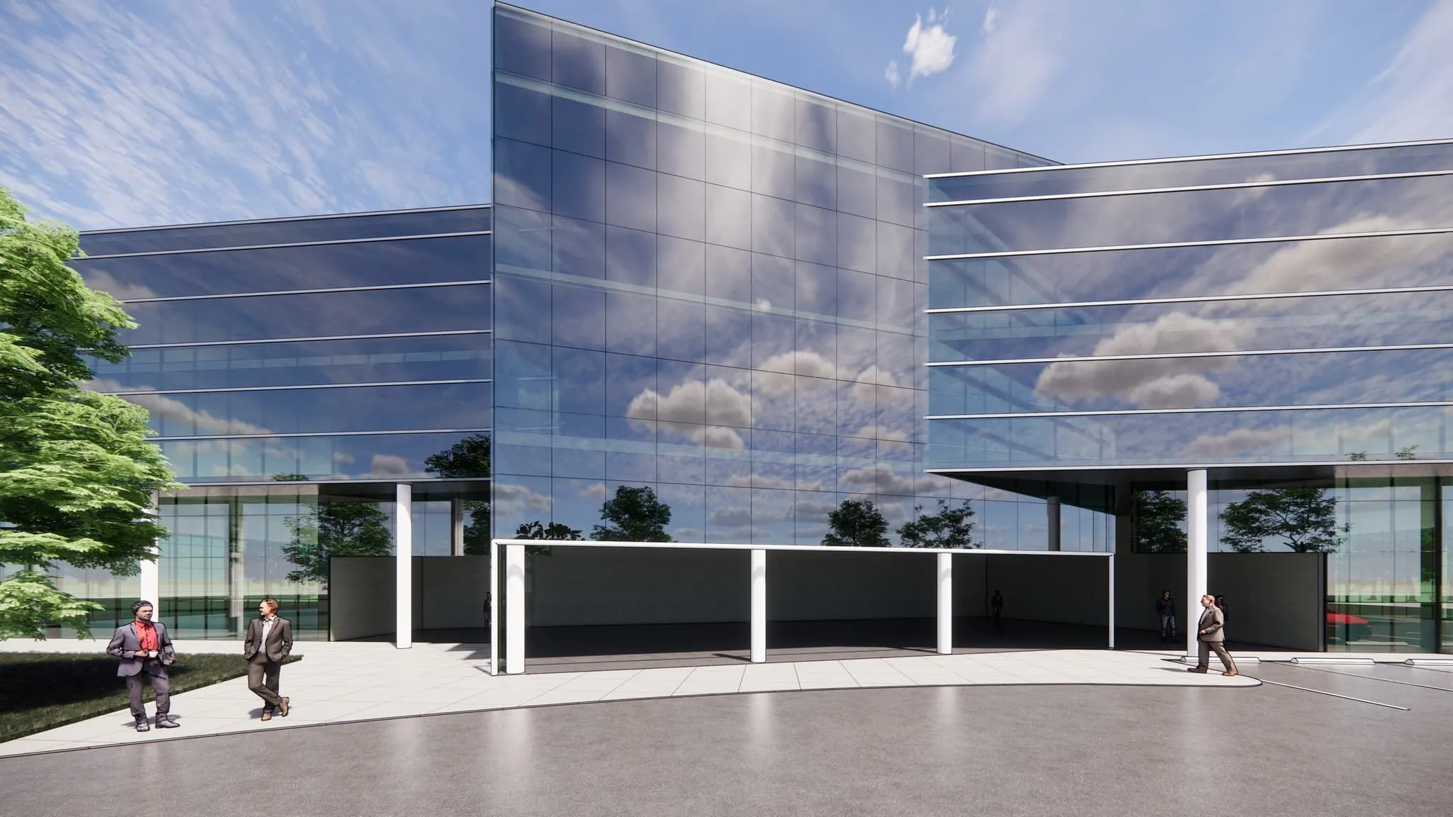 4-Story Melville 103,000 SF Commercial Office Facade Retrofit — Engineering Detail